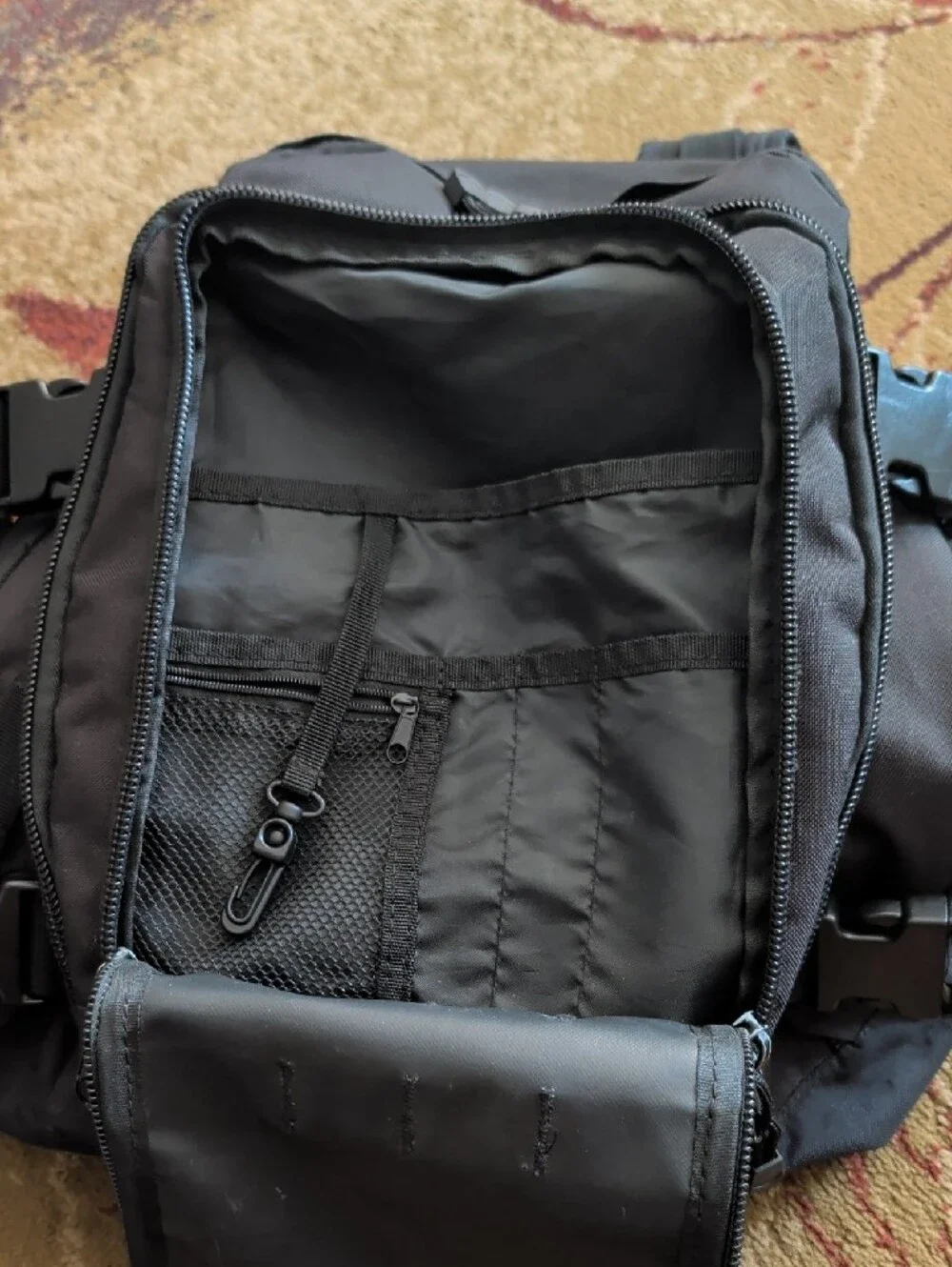 Black Tactical Men’s Backpack - Durable Everyday Carry